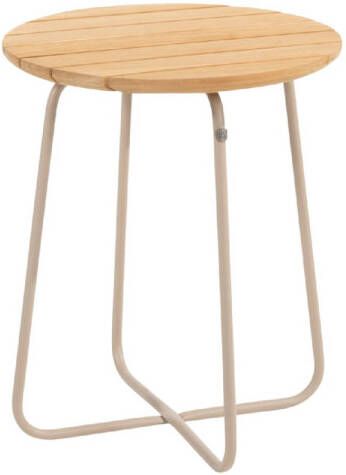 4 Seasons Outdoor 4 Seasons Verdi ronde bijzettafel teak 45 cm. latte