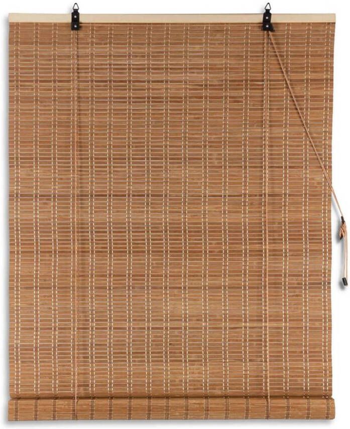 Hanse 4goodz Bamboe Rolgordijn 90x220 cm Donkerbruin