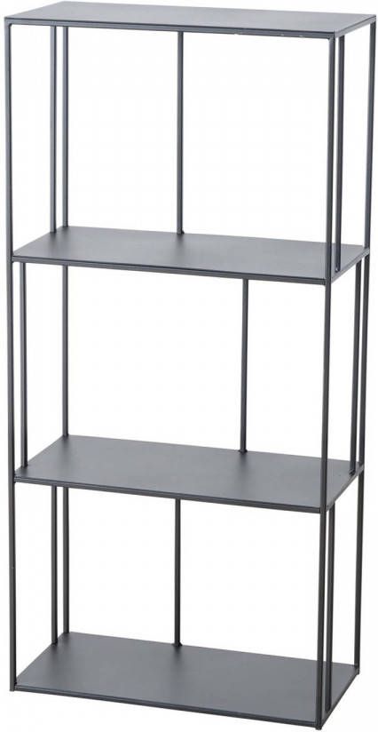 4Goodz Metalen Wandkast Tripoli Afmeting 28x55x115 Cm Zwart