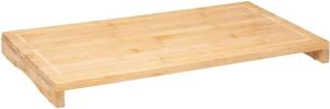 5Five Grote Snijplank serveerplank Op Pootjes Rechthoek 52 X 28 Cm Van Bamboe Hout Snijplanken
