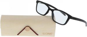 5one Ebony Leesbril +1 Houten Leesbril +1 Met Zwart Montuur