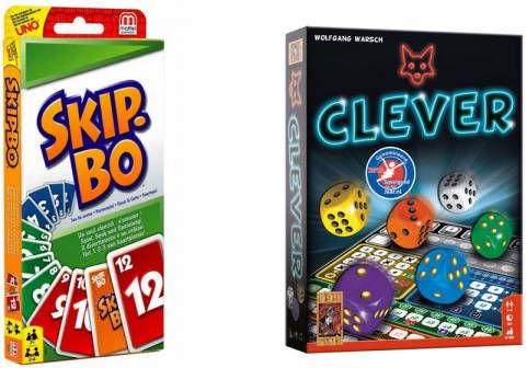 999 Games Spellenbundel Kaartspel 2 stuks Skip-Bo & Clever