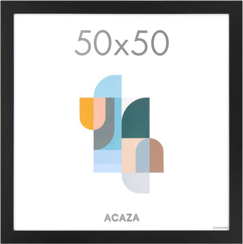 Acaza Fotokader Fotolijst Wissellijst 50x50 cm MDF Zwart