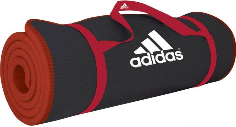 Adidas Core training mat 10 mm fitnessmat mm zwart rood