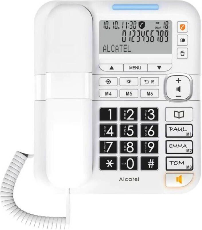 Alcatel TMAX70S Senioren Huistelefoon Vaste Lijn 6 geheuge