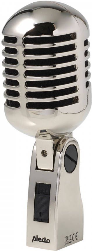 Alecto Retro microfoon Chroom
