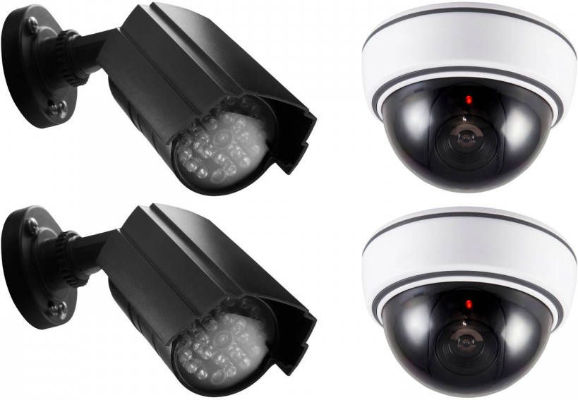 Alecto Set dummy camera&apos;s Wit-Zwart