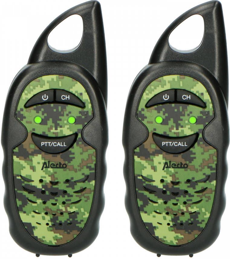 Alecto Fr-05camo Set Van Twee Walkie Talkies Voor Kinderen Tot 3 Kilometer Bereik Camouflage