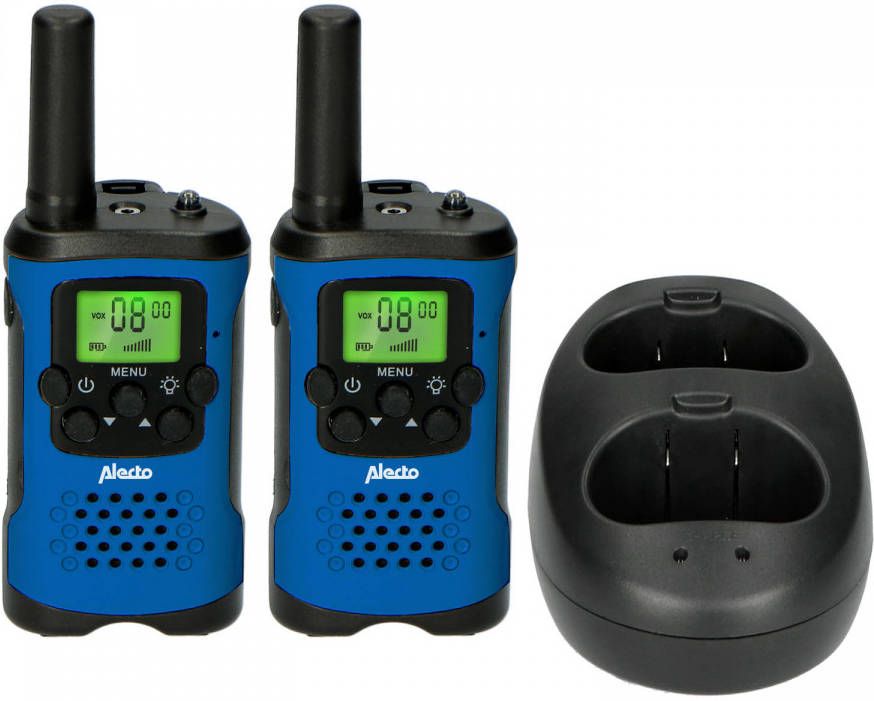 Alecto Fr-175bw Set Van Twee Walkie Talkies Tot 7 Kilometer Bereik Blauw zwart