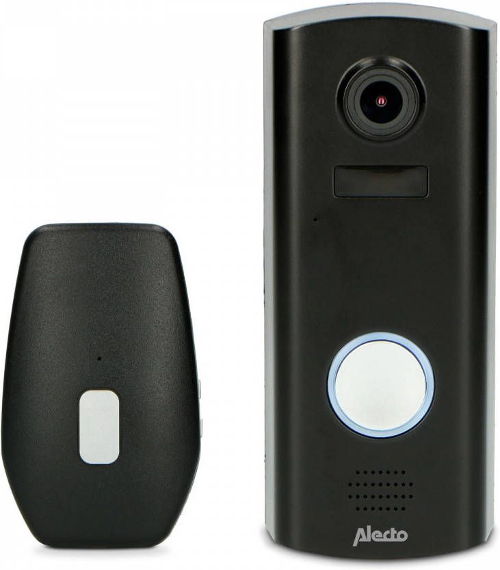 Alecto Dvc600ip Video Deurbel Met Camera En Wifi Zwart