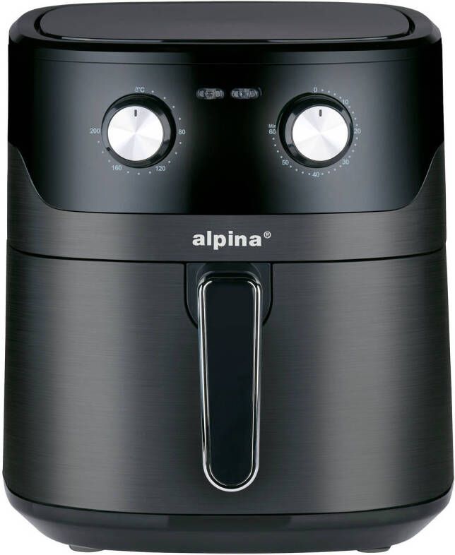 Alpina Airfryer XL Heteluchtfriteuse 6L Air Fryer voor 4 tot 6 Personen Hetelucht Friteuse 80°C tot 200°C