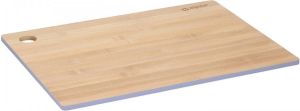 Alpina Set van 1x stuks snijplanken grijze rand 28 x 38 cm van bamboe hout Snijplanken