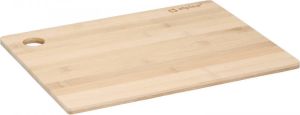 Alpina Set van 1x stuks snijplanken naturel rand 28 x 38 cm van bamboe hout Snijplanken