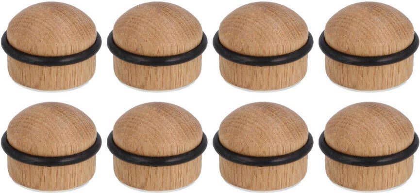 AMIG Deurstopper deurbuffer 8x D35mm inclusief schroeven houtA  Deurstoppers