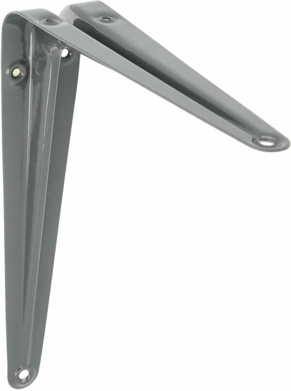 AMIG Plankdrager planksteun van metaal gelakt grijs H250 x B200 mm Plankdragers