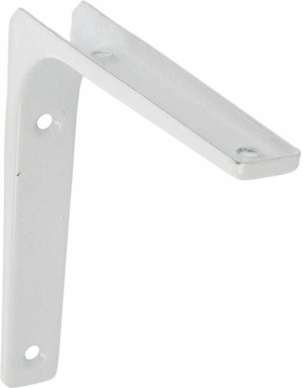 AMIG Plankdrager planksteun van metaal gelakt wit H125 x B125 mm boekenplank steunen