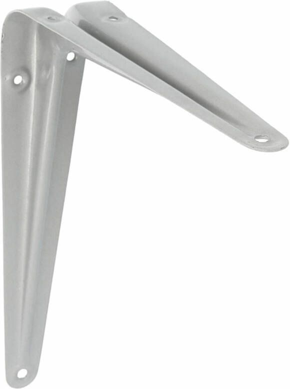 AMIG Plankdrager planksteun van metaal gelakt zilver H250 x B200 mm Plankdragers