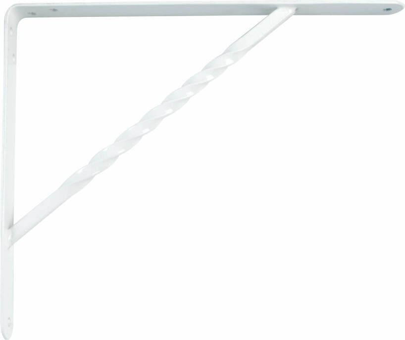 AMIG Plankdrager steun beugel Spiraal metaal wit H250 x B200 mm Tot 225 kg boekenplank steunen