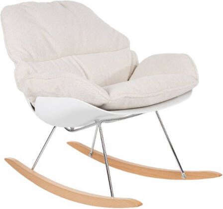 AnLi Style Lounge Chair Rocky Off White Teddy