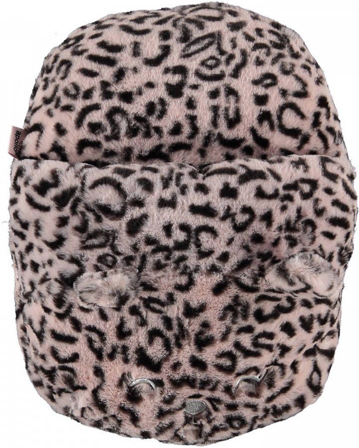 Apollo Grote Voetenwarmer Pantoffel slof Cheetah Print Oud Roze One Size 30 X 27 Cm Sloffen Volwassenen