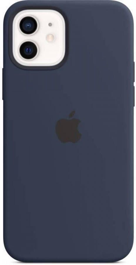 Apple iPhone 12 Pro siliconen hoesje met MagSafe marineblauw