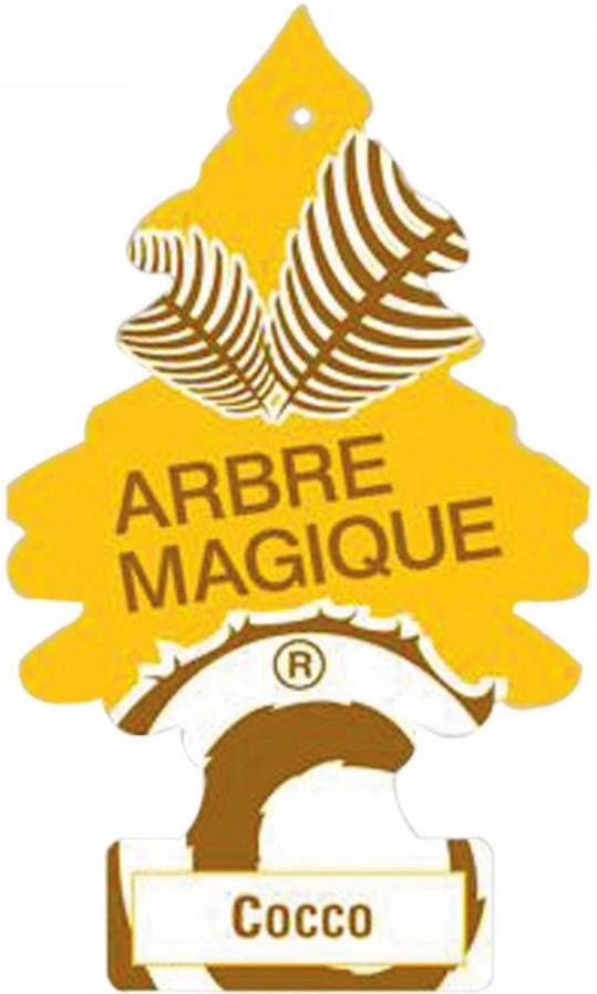 Arbre Magique luchtverfrisser 12 x 7 cm Cocos geel bruin
