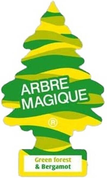 Arbre Magique luchtverfrisser 12 x 7 cm Forest & Bergamot groen