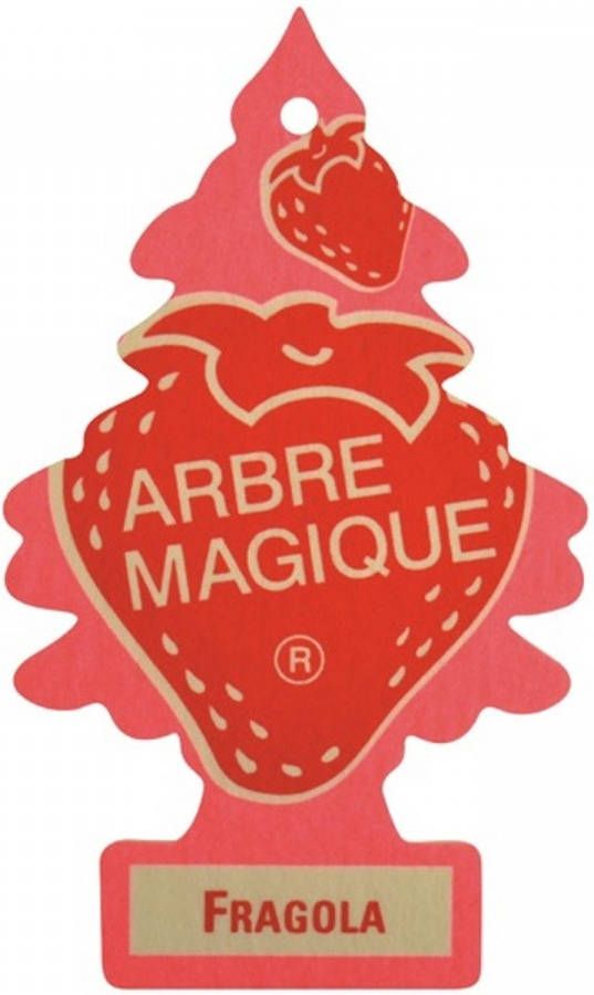 Arbre Magique luchtverfrisser 12 x 7 cm Fragola rood roze