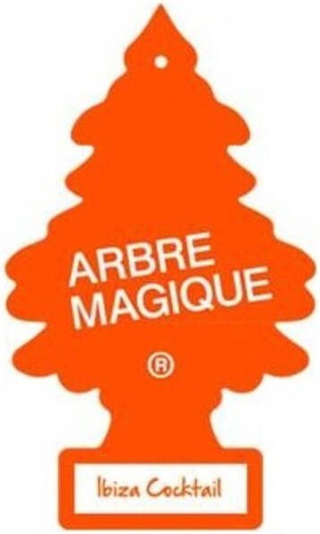 Arbre Magique luchtverfrisser 12 x 7 cm Ibiza Cokctail oranje