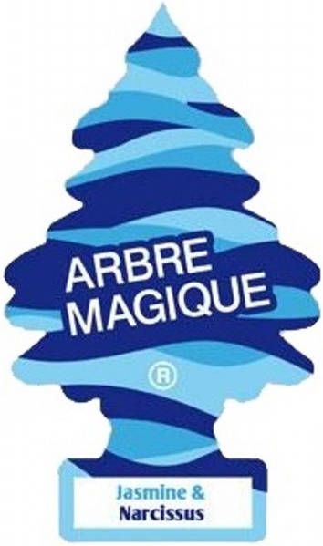 Arbre Magique luchtverfrisser 12 x 7 cm Jasmine & Narcis blauw