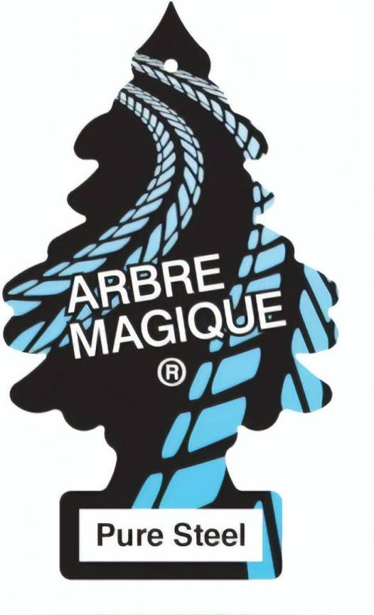 Arbre Magique luchtverfrisser Pure Steel 12 cm zwart