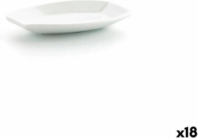 Ariane Snackdienblad Alaska 9 6 x 5 9 cm Mini Ovalen Keramisch Wit (10 x 7 4 x 1 5 cm) (18 Stuks)