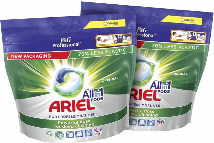 Ariel All-in-1 Pods Regular 2x75 wasbeurten Voordeelverpakking