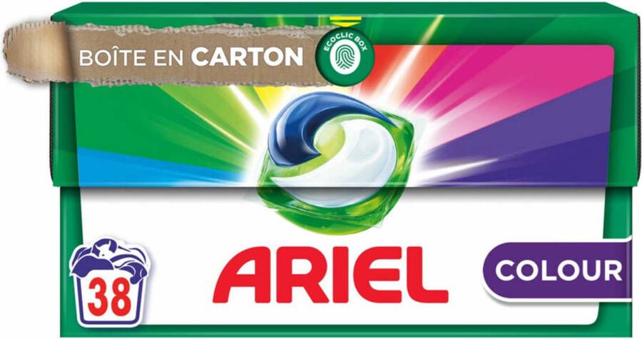 Ariel All in 1 Wasmiddel Pods Kleur 38 Wasbeurten Voordeelverpakking