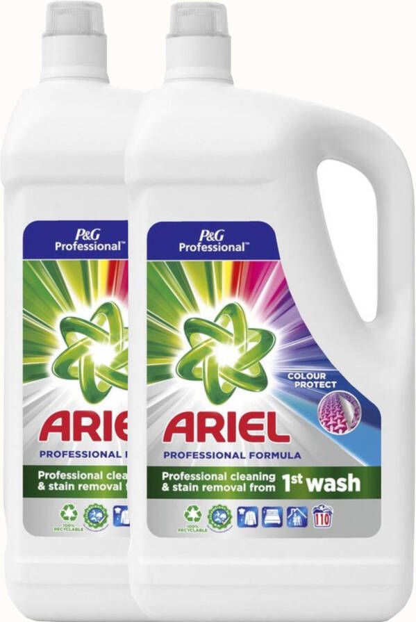 Ariel Professional Vloeibaar Wasmiddel Color 220 Wasbeurten Voordeelverpakking (2x110)