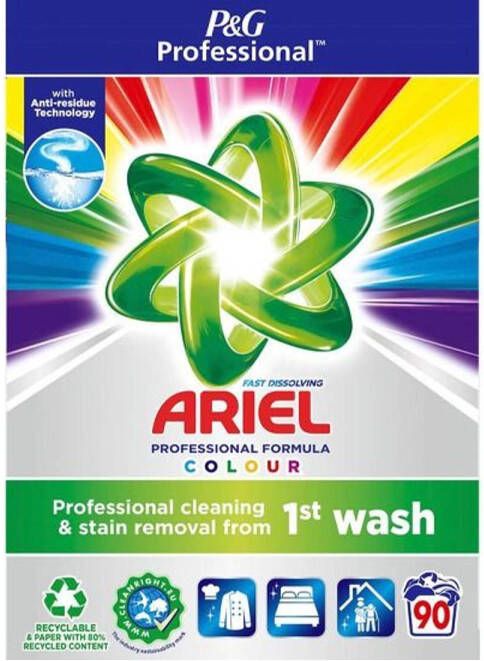 Ariel Proffesional Waspoeder Color 5.4kg 90 Wasbeurten