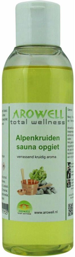 Arowell Alpenkruiden sauna opgiet saunageur opgietconcentraat 250 ml