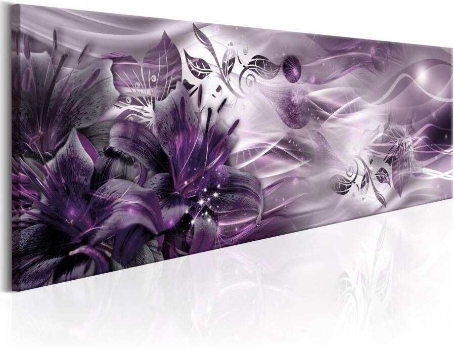 Artgeist Canvas Schilderij Amethyst Constellation 120x40cm