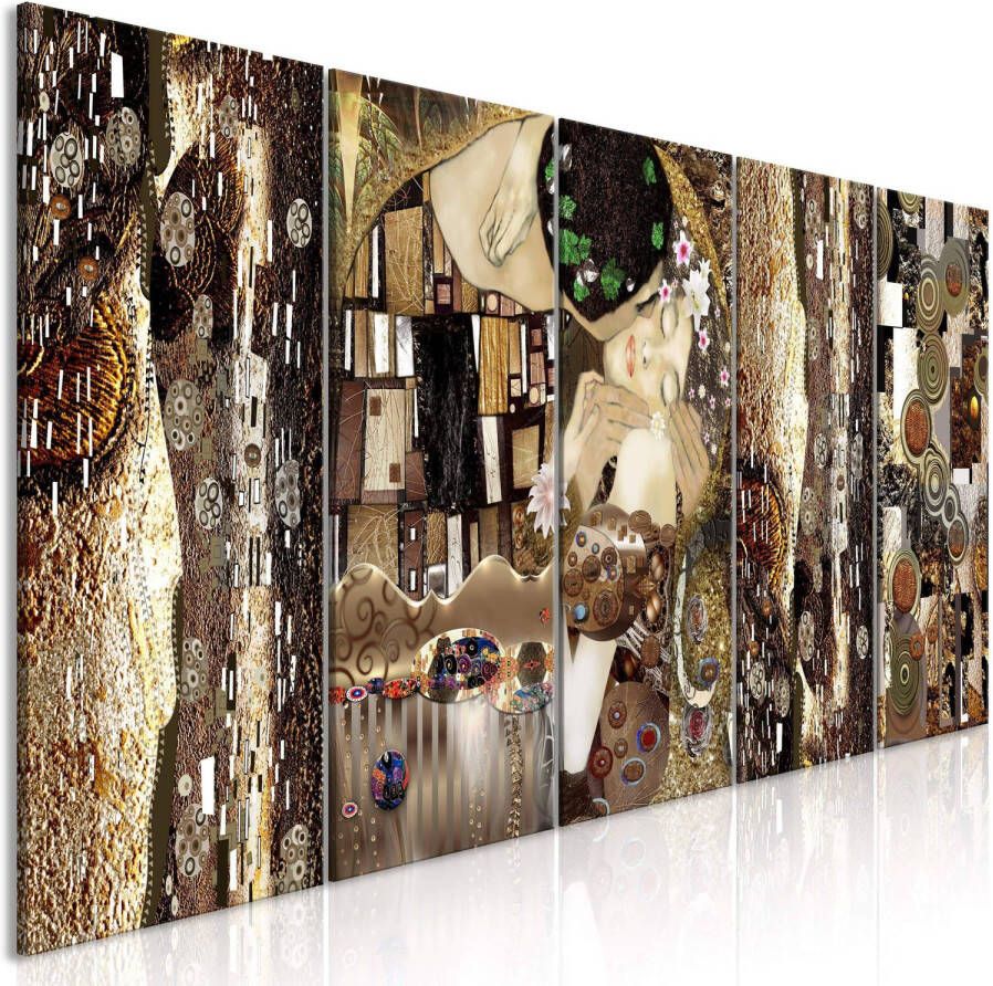 Artgeist Canvas Schilderij Together Forever Narrow 5-luik 200x80cm