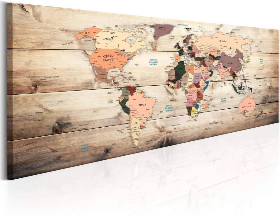 Artgeist Canvas Schilderij World Maps Map of Dreams 135x45cm