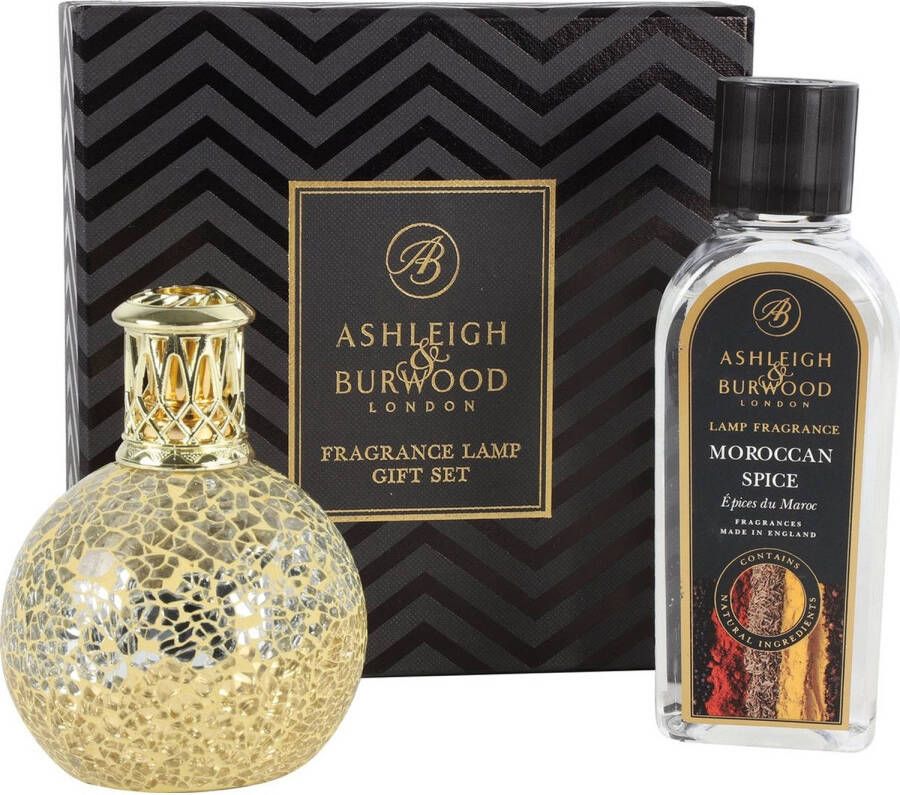 Ashleigh & Burwood Lampenolie Moroccan Spice 250 ml + Geurlamp Little Treasure Gift Set