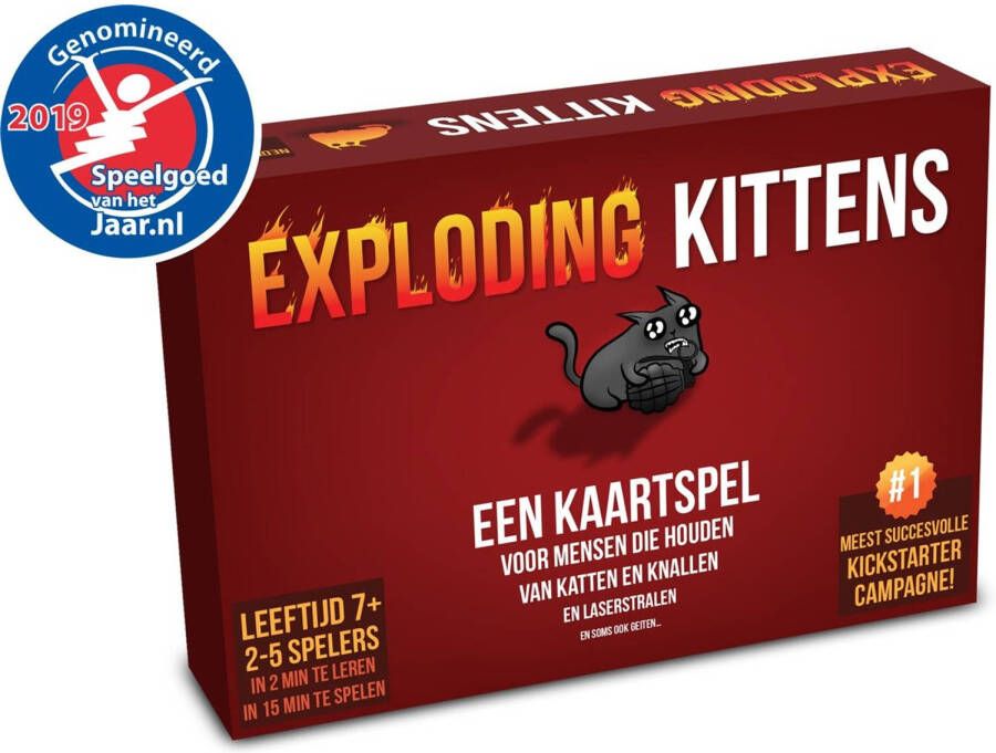 Asmodee Exploding Kittens kaartspel (NL)