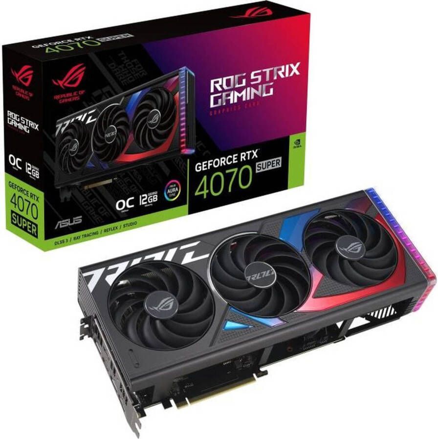 ASUS Grafische kaart ROG-STRIX-RTX4070 SUPER-O12G-GAMING