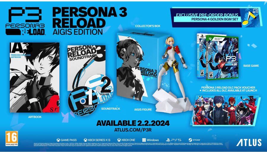 Atlus Persona 3 Reload Aigis Collector&apos;s Edition Xbox One & Series X