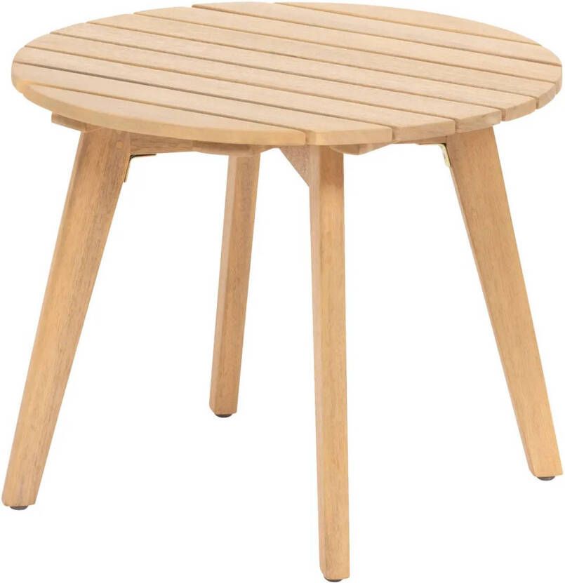 Atmosphera Bijzettafeltje Acacia hout lichtbruin D35 x H40 cm koffie tafel Bijzettafels