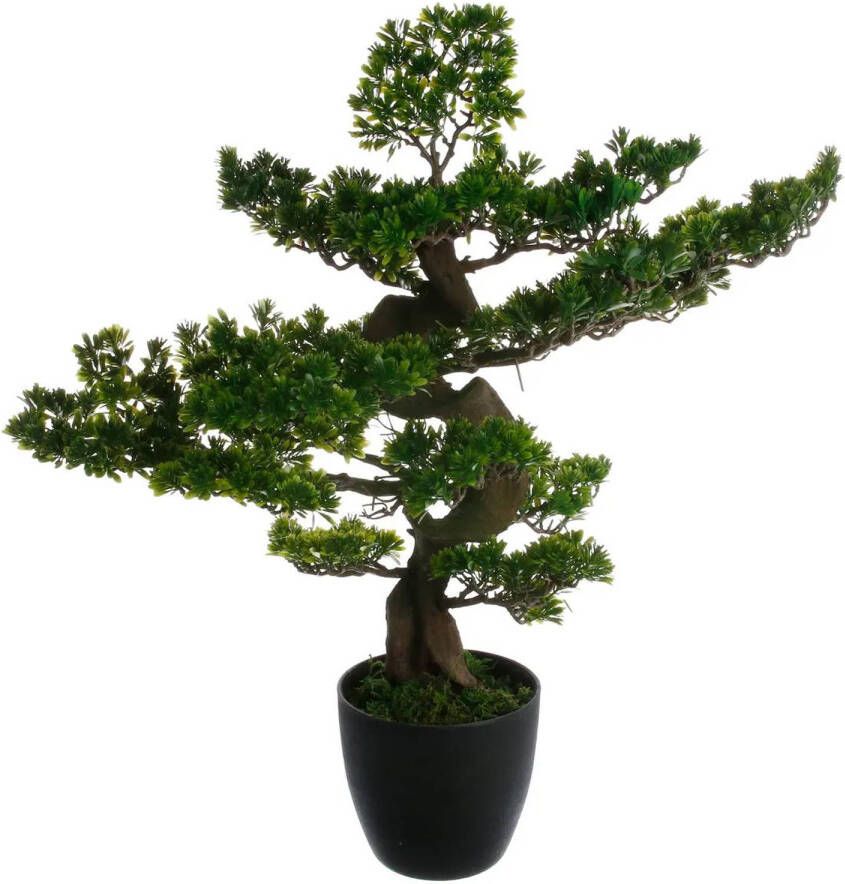 Atmosphera bonsai boom in keramische pot 80 cm kunstplant groen Kunstplanten