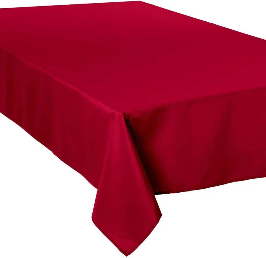 Atmosphera Tafelkleed rechthoekig 300 x 150 cm rood polyester Tafellakens