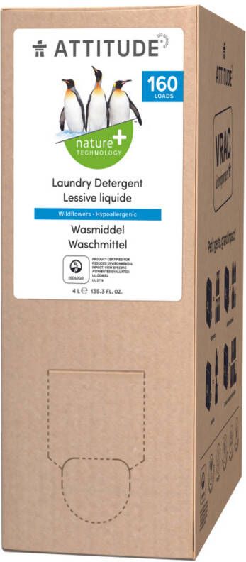 Attitude Laundry Detergent Wildflowers Navul 4000ML