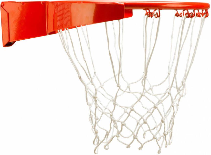 Avento basketbalring met veer en net Slam Rim Pro oranje wit
