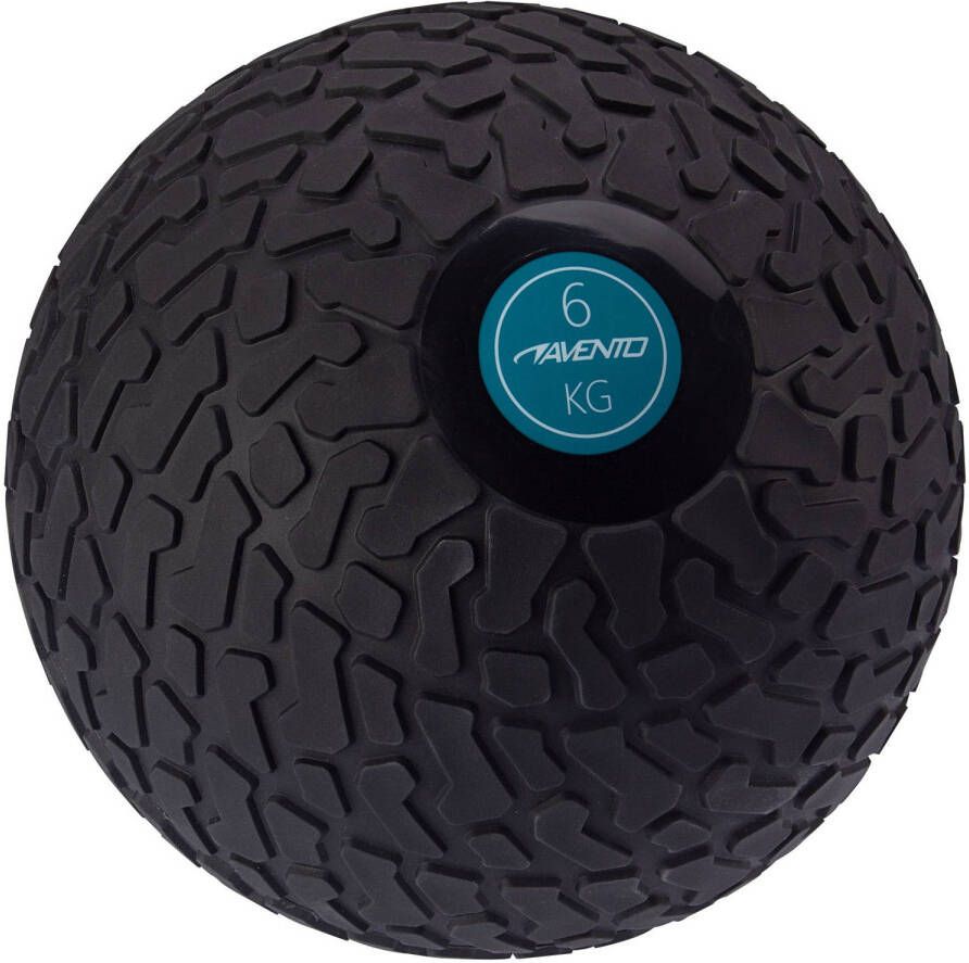 Avento fitnessbal Slam 6 kg 23 cm rubber zwart